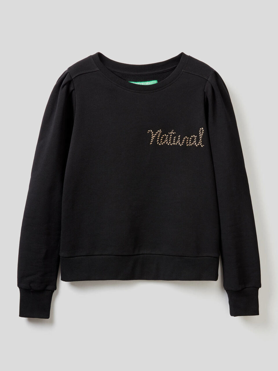 Sweatshirt in organic cotton with embroidery image number 1