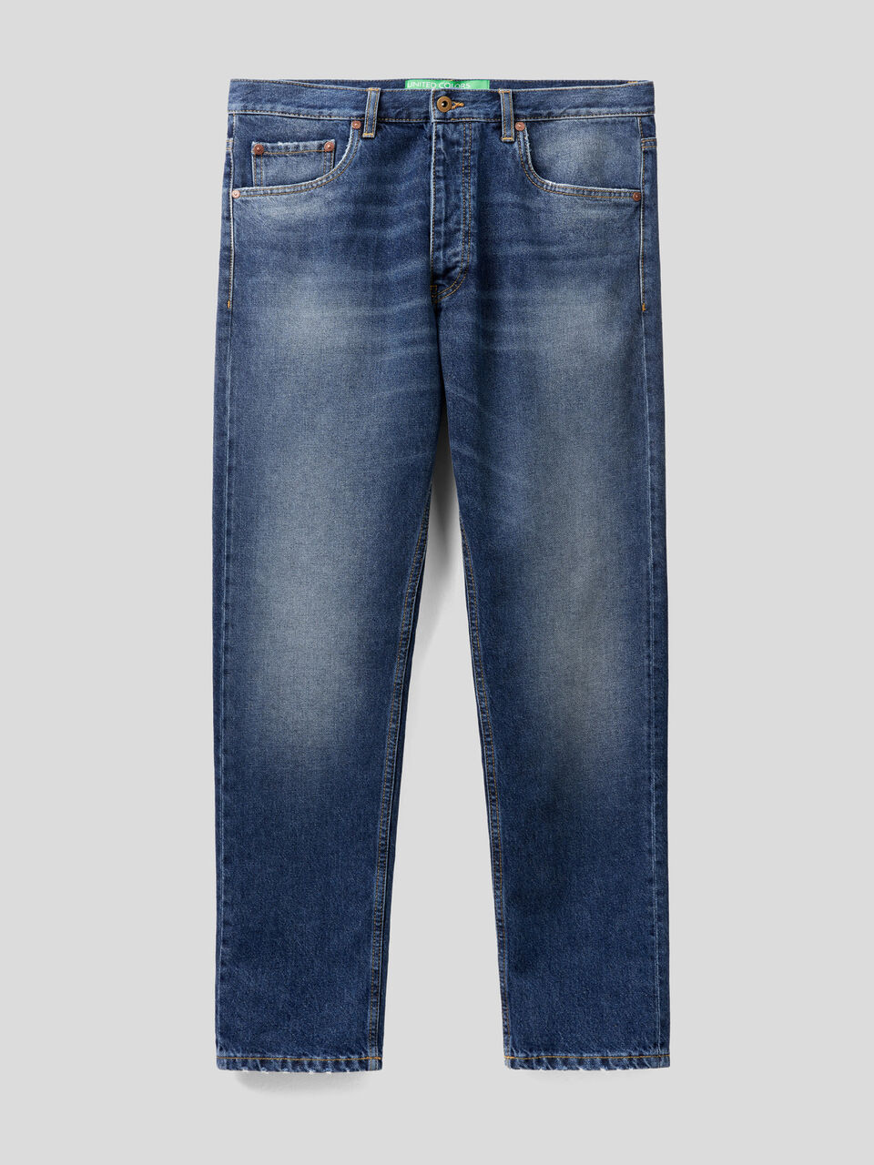 Regular fit jeans in organic cotton image number 1