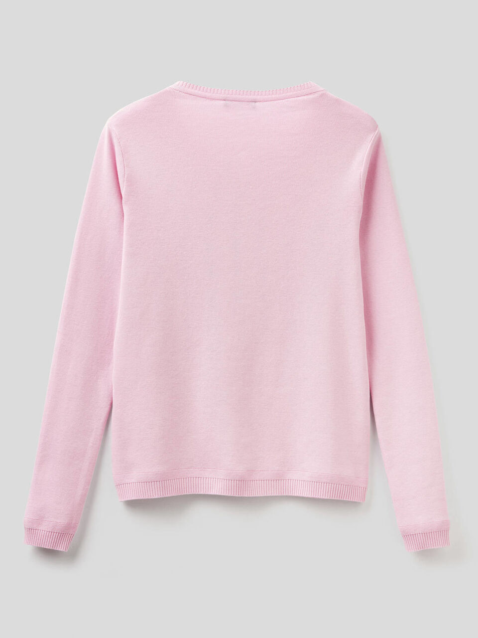Pure cotton crew neck cardigan image number 2