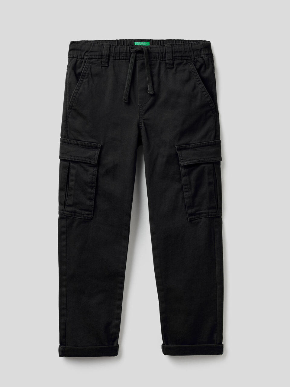 Stretch cotton cargo trousers image number 1