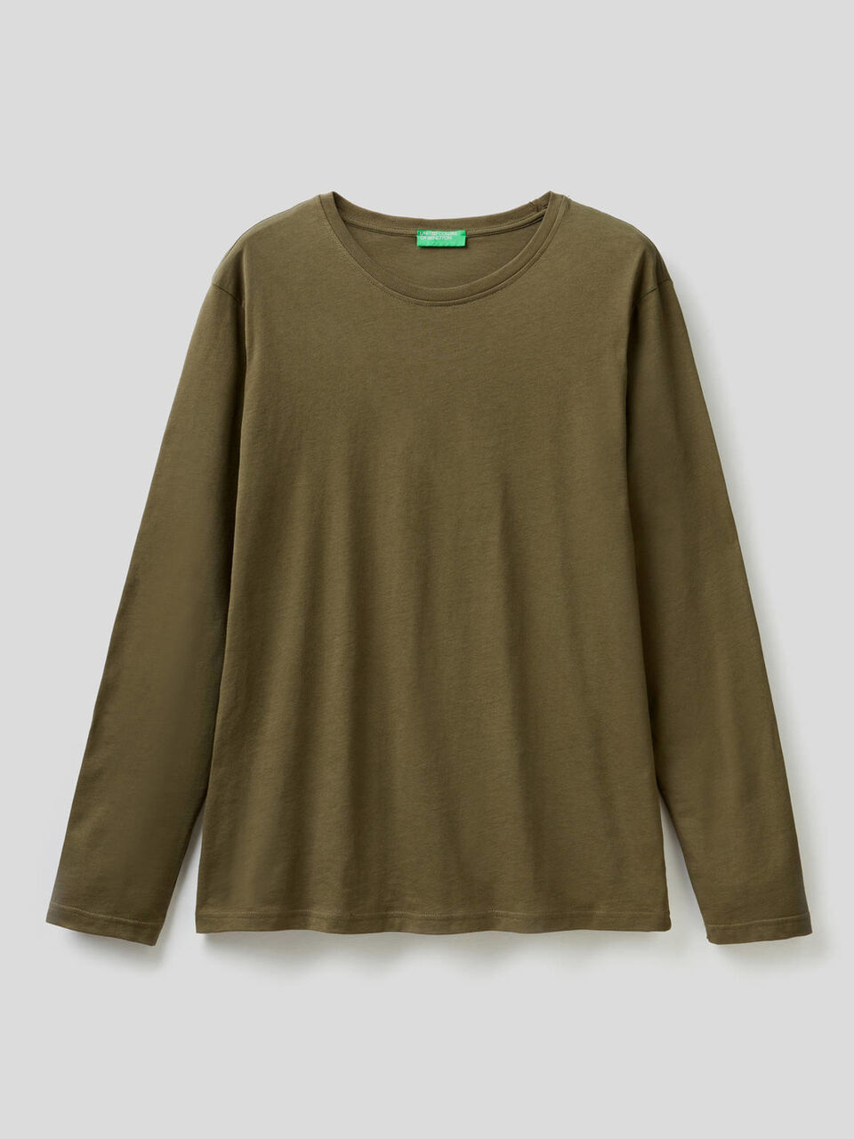 Long sleeve pure cotton t-shirt image number 1