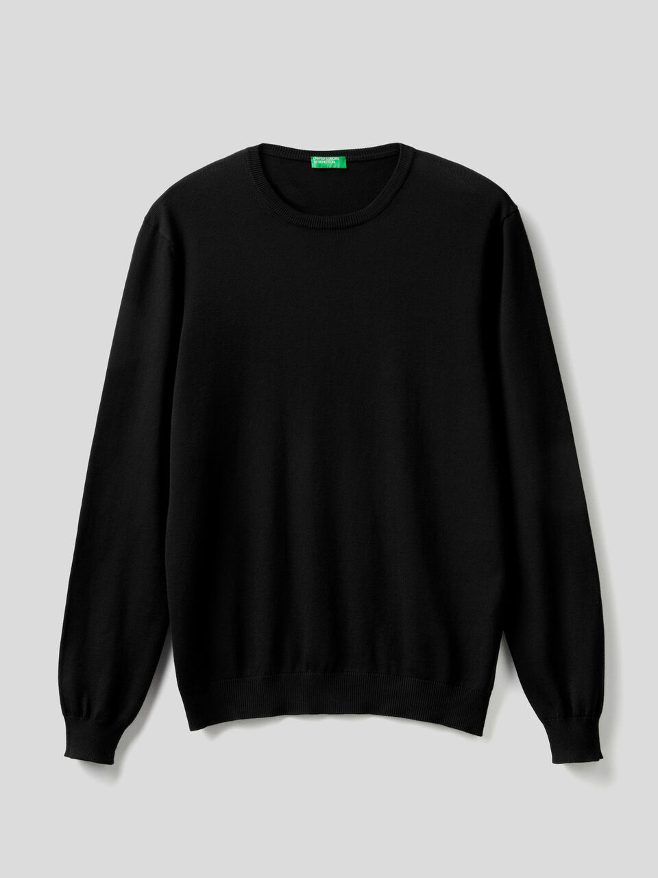 100% cotton crew neck sweater image number 1