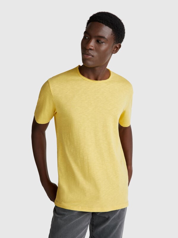Slub cotton t-shirt Men