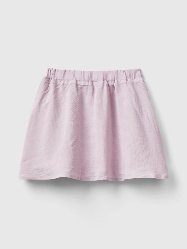 Mini skirt in viscose blend with lurex Junior Girl
