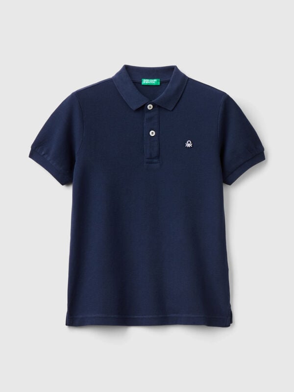 Slim fit polo in 100% organic cotton Junior Boy