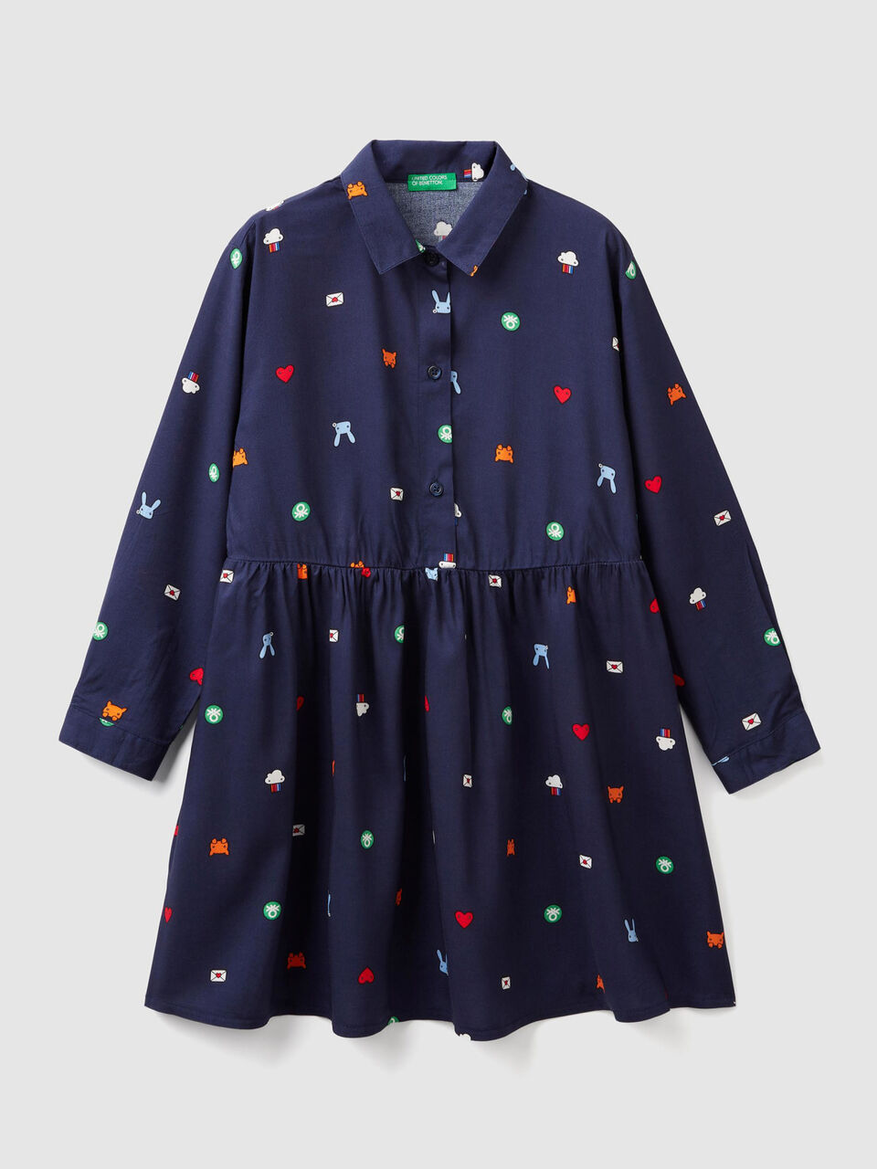 Patterned shirt dress image number 1
