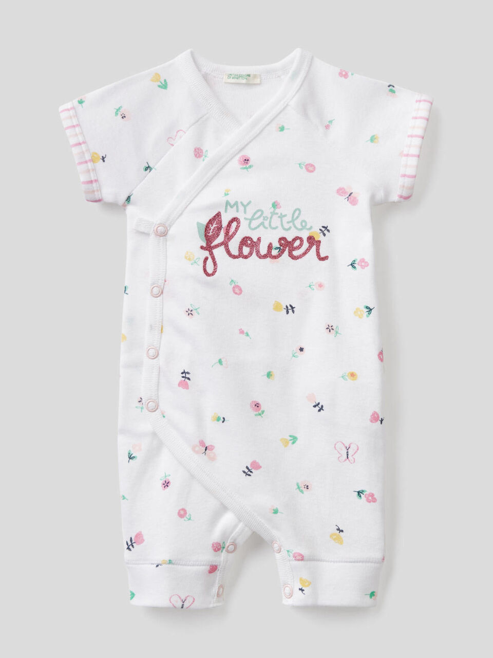 Short onesie in organic cotton image number 1