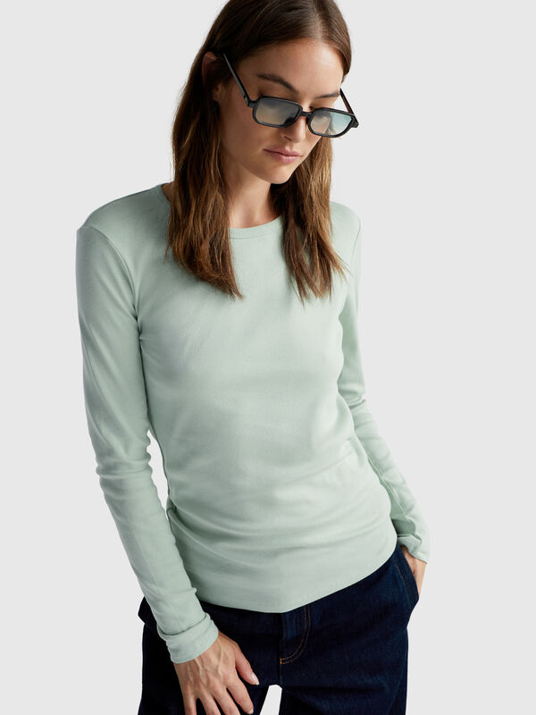 Long sleeve 100% cotton t-shirt Long sleeve 100% cotton t-shirt Women