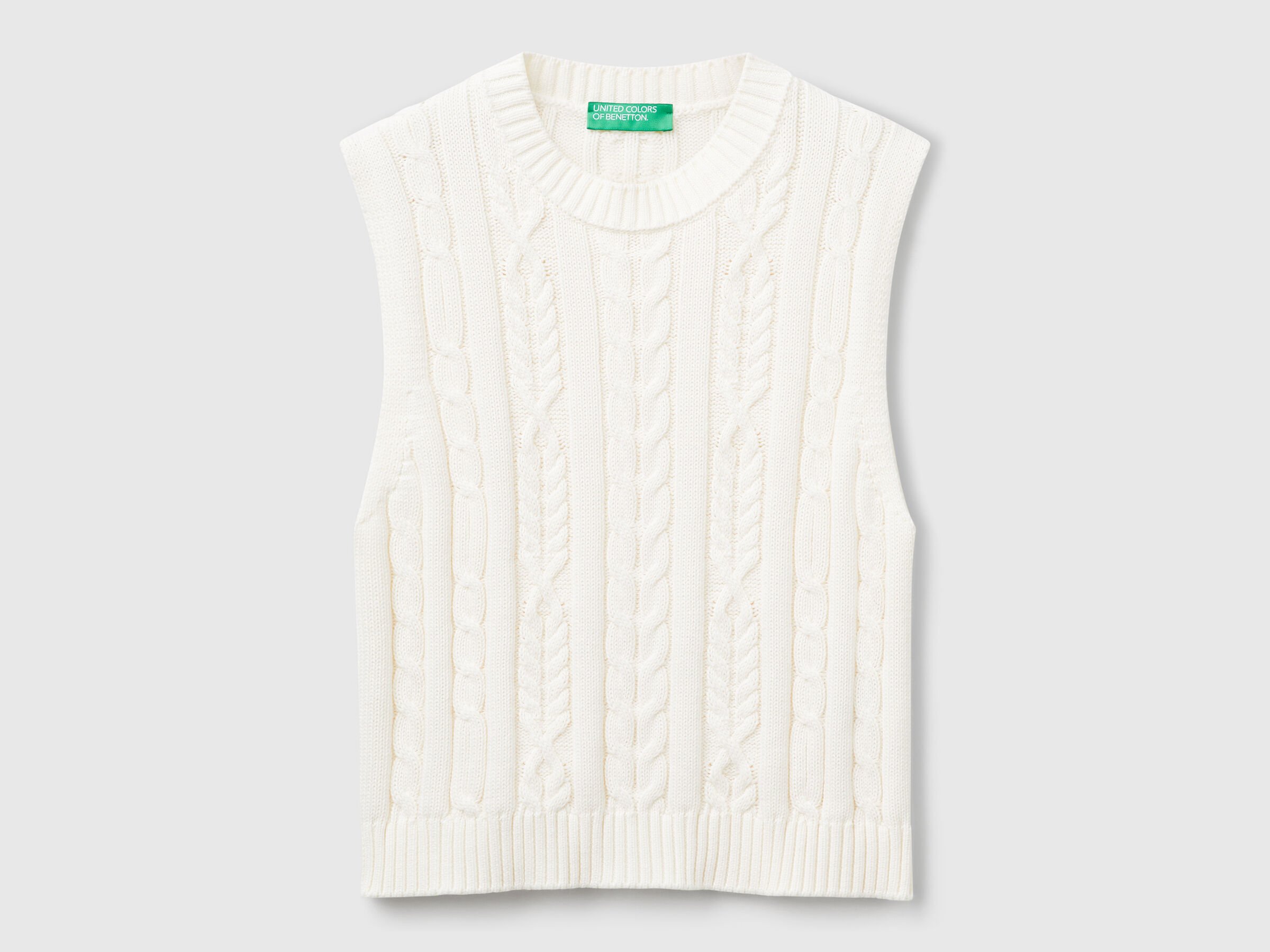 SLEEVELESS SWEATER Women image number 3