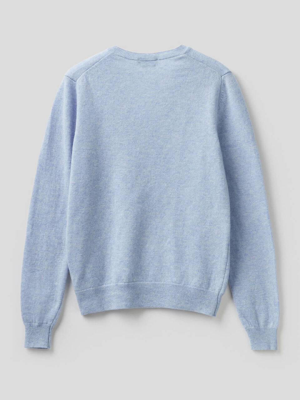 V-neck sweater in pure virgin wool image number 2