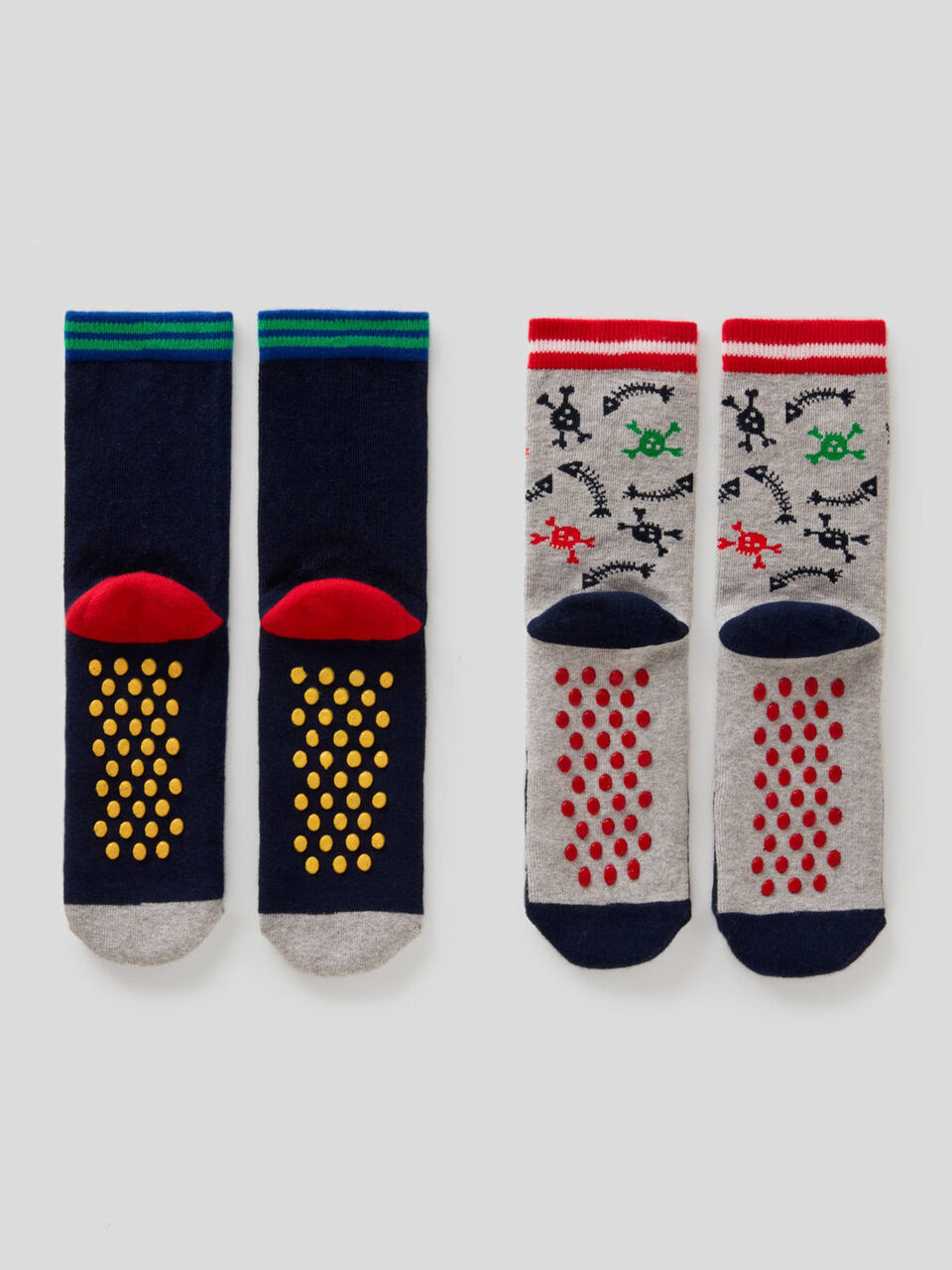 Set of two pairs of non-slip socks image number 2