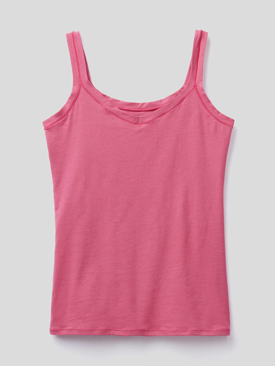 Tank top in long fiber stretch cotton image number 1