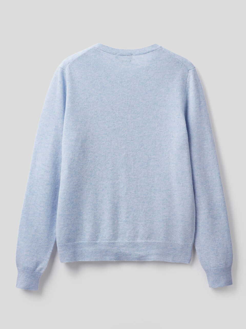 Crew neck cardigan in pure virgin wool image number 2