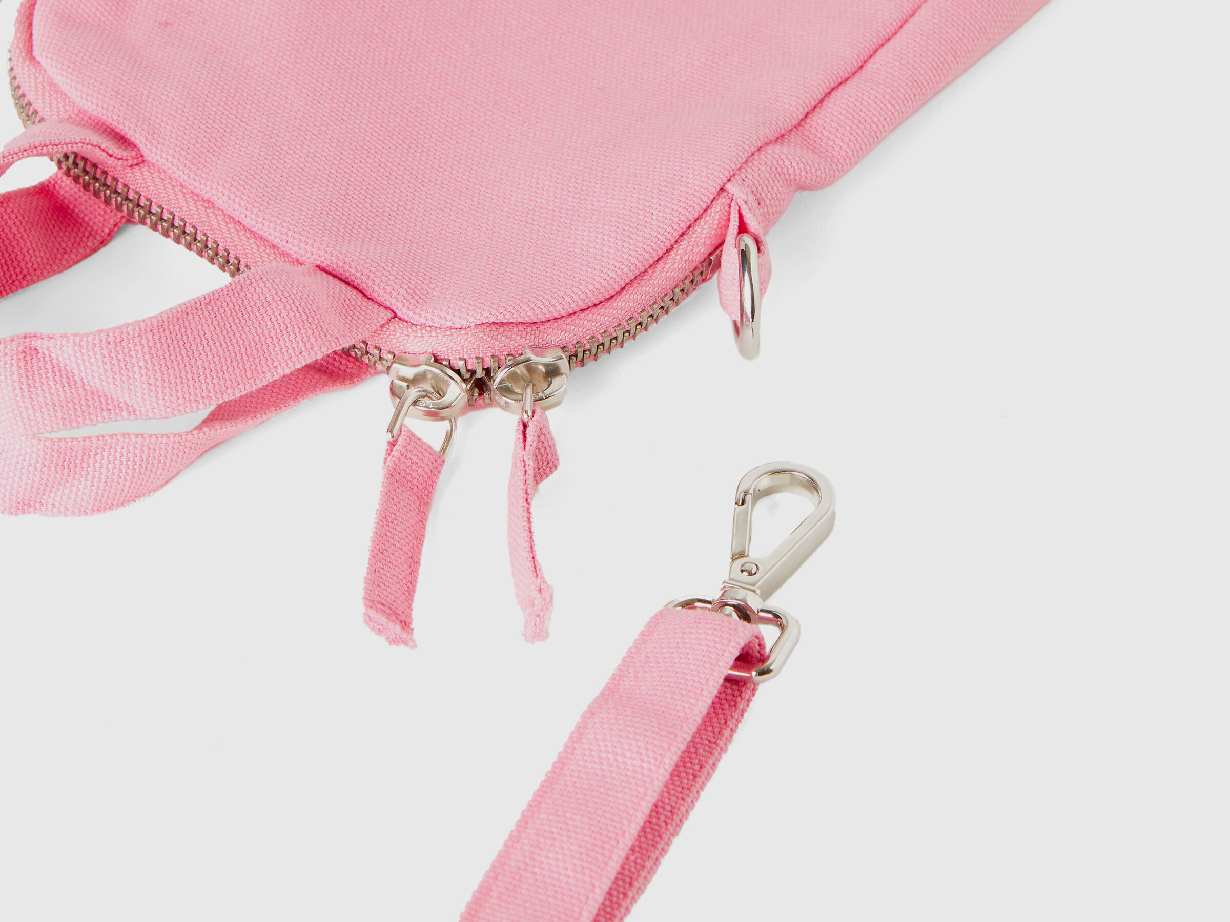 Pink cell phone holder in pure cotton image number 2