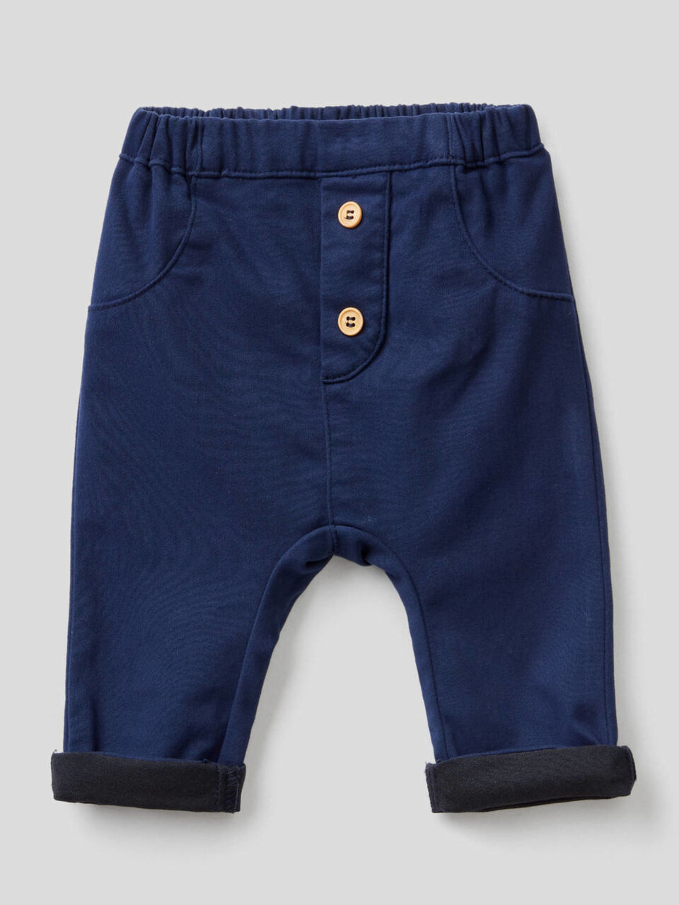 Trousers in stretch cotton blend image number 1