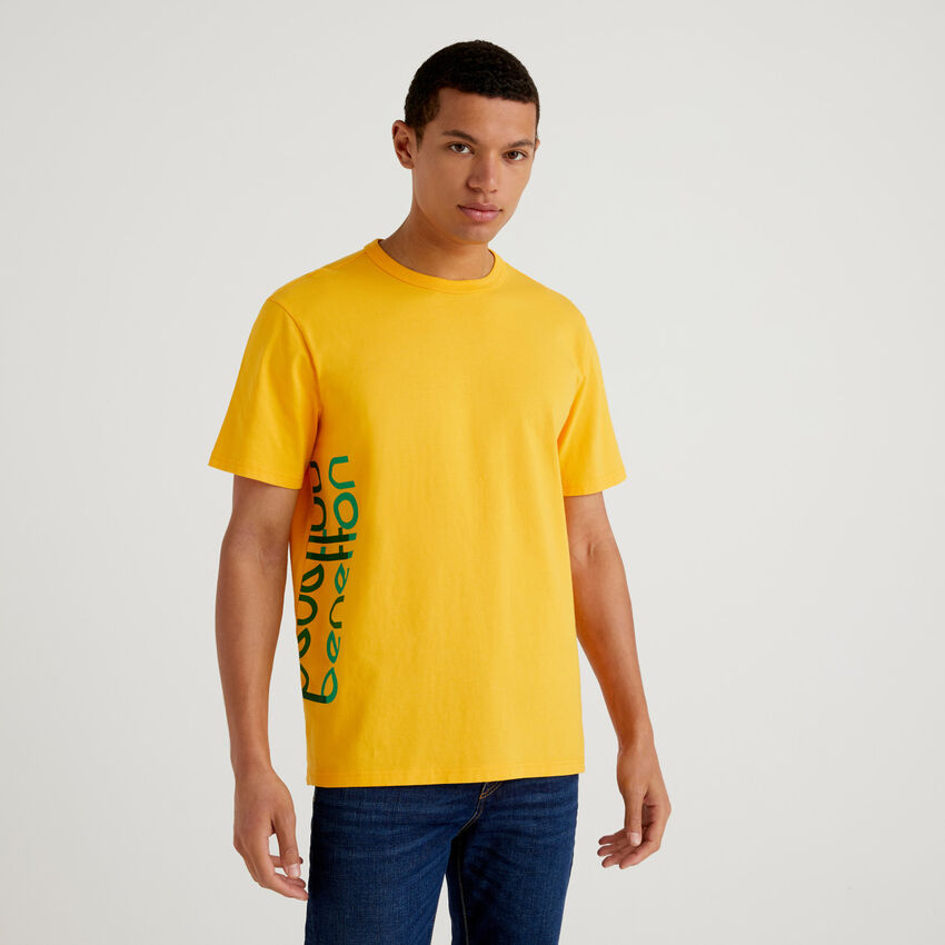 Organic cotton t-shirt with logo print