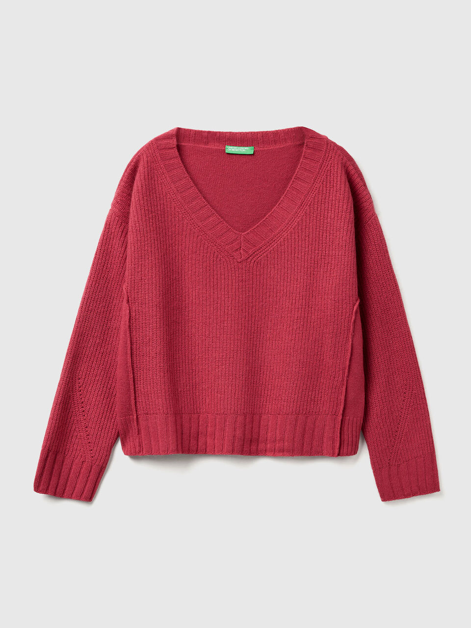 V NECK SWEATER L/S Women image number 1