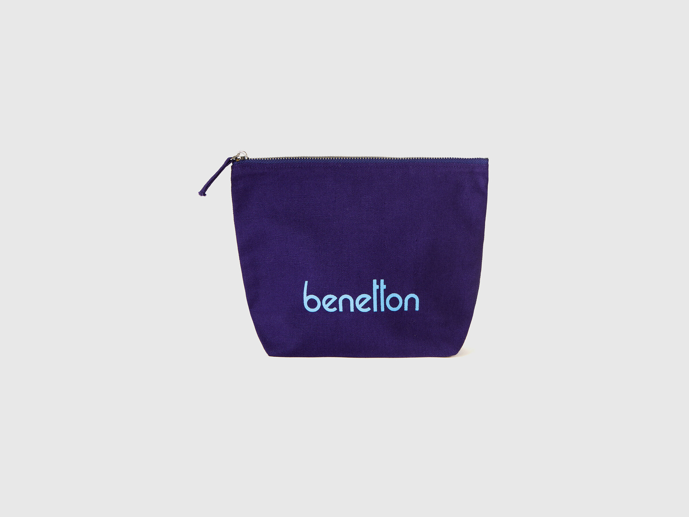 Blue clutch in pure cotton image number 0