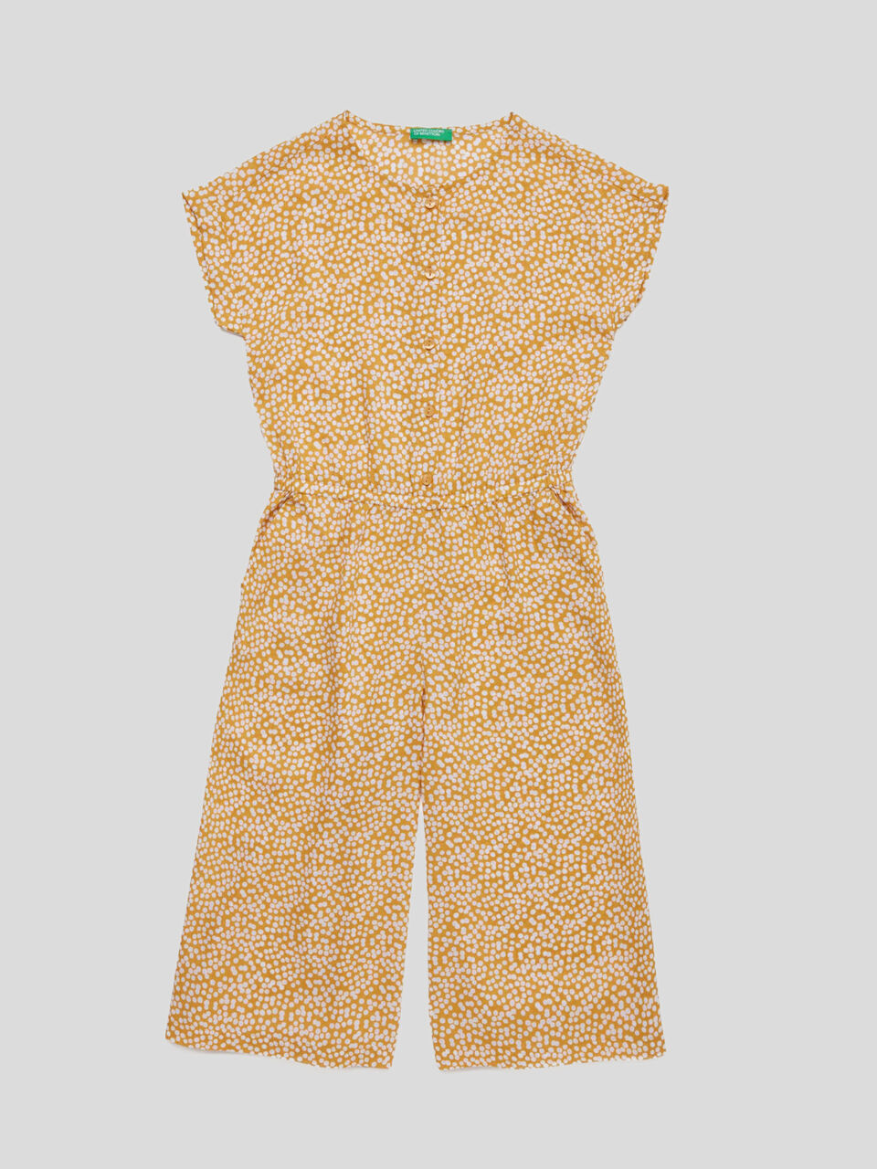 3/4 jumpsuit with allover print image number 1