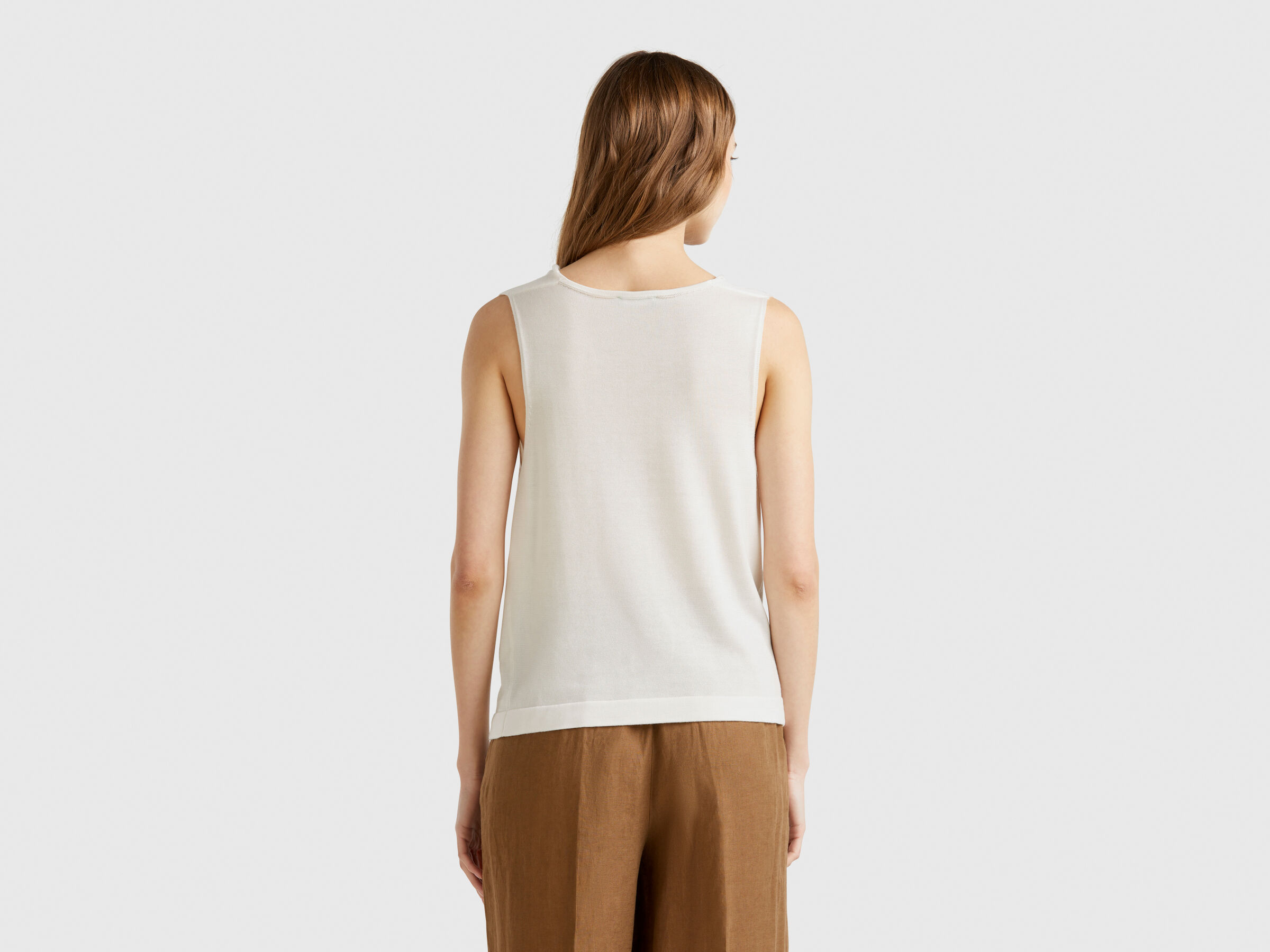 SLEEVELESS SWEATER Women image number 1