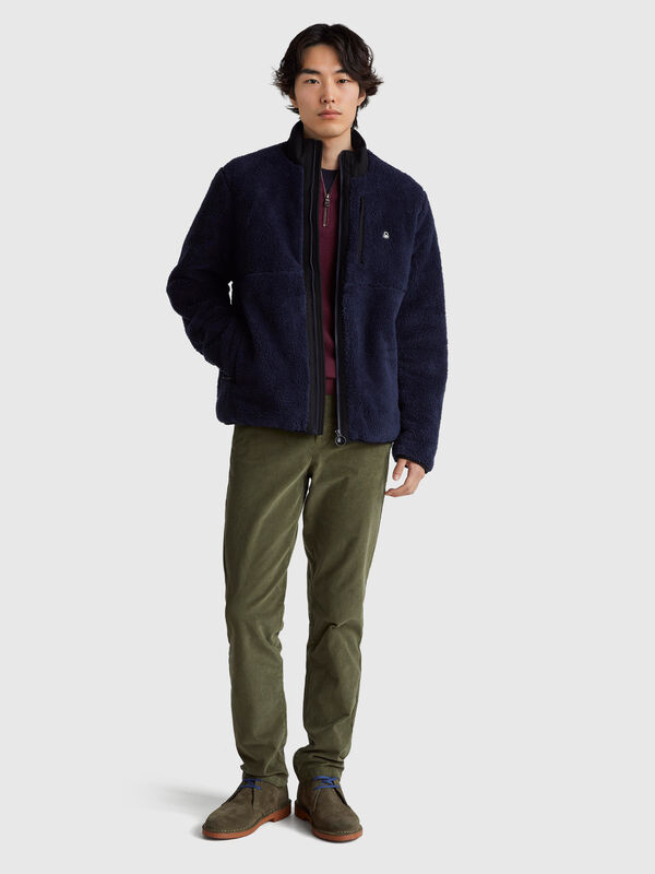 Padded fleece jacket Men