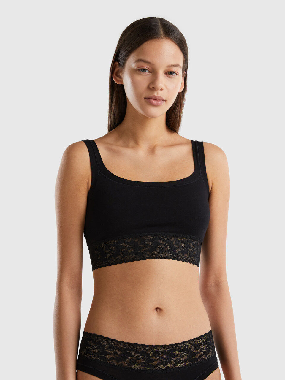 Bra in super stretch organic cotton