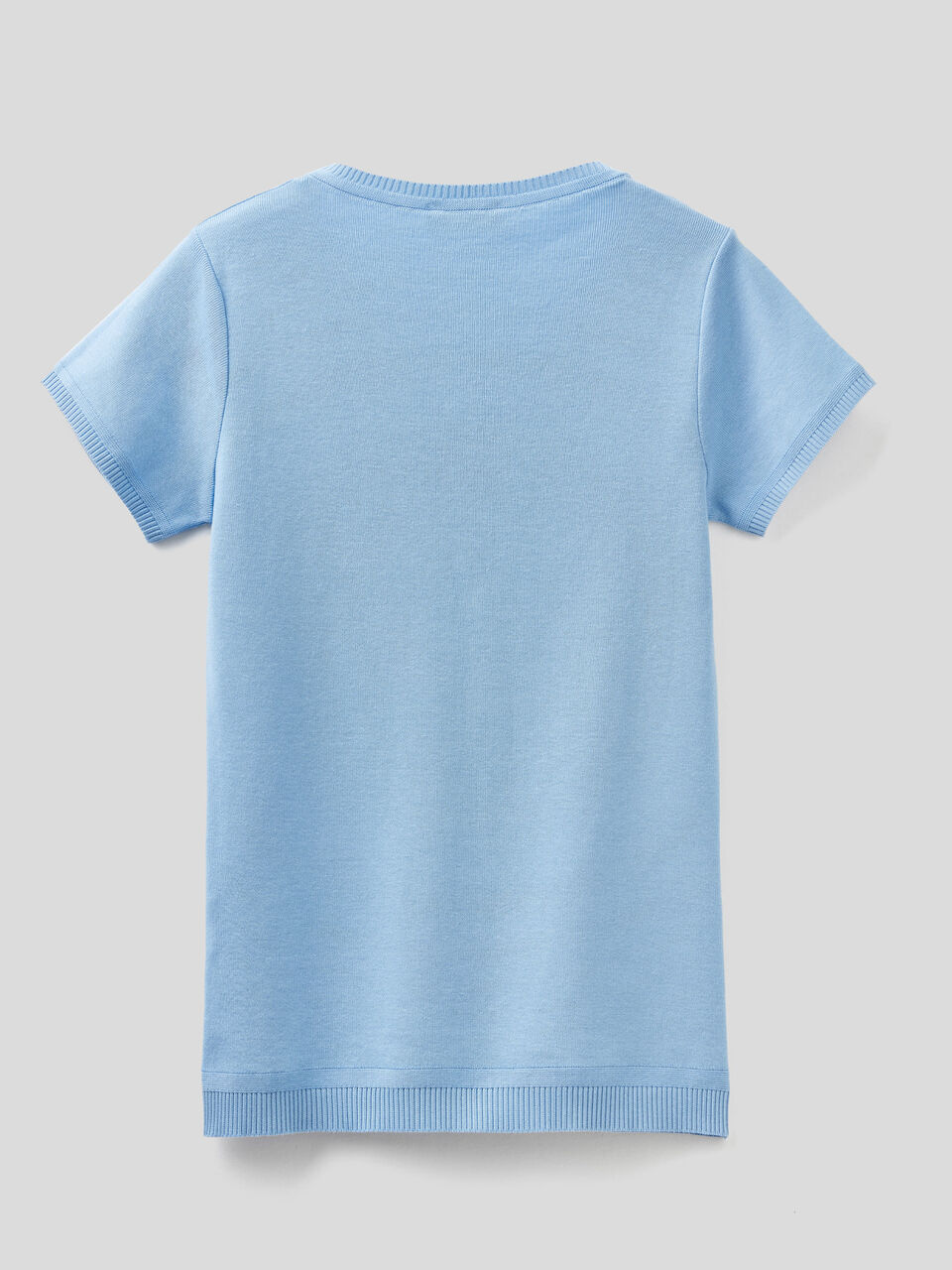Short sleeve sweater in 100% cotton image number 2