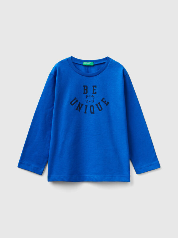 T-shirt with slogan print