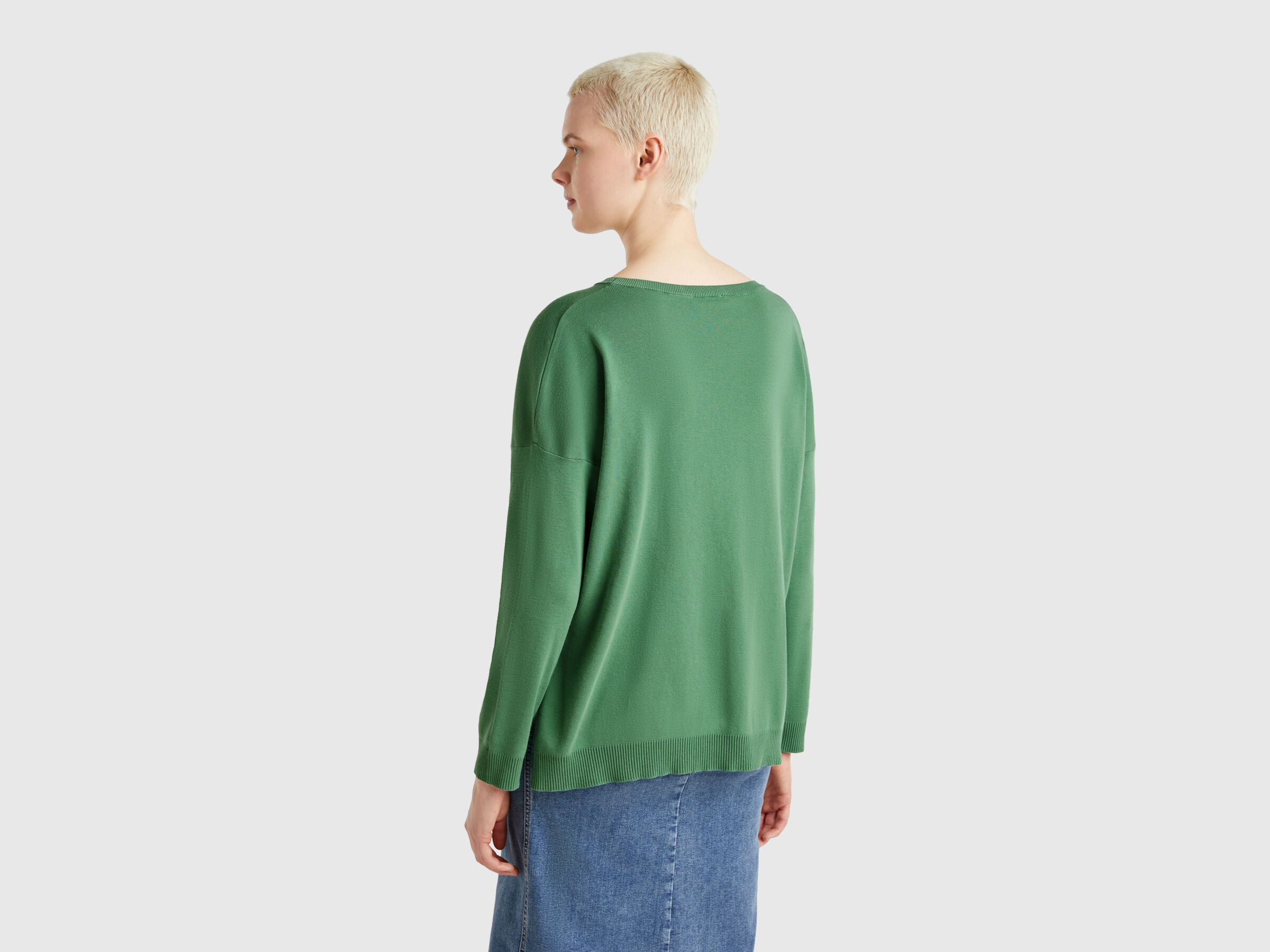 BOAT-NECK SWEAT.L/S Women image number 1