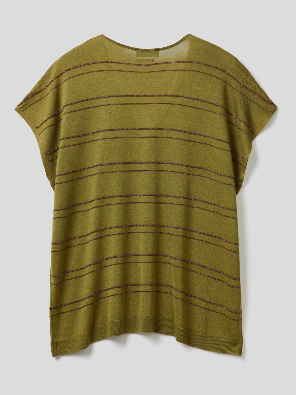 Short sleeve sweater in silk blend image number 2