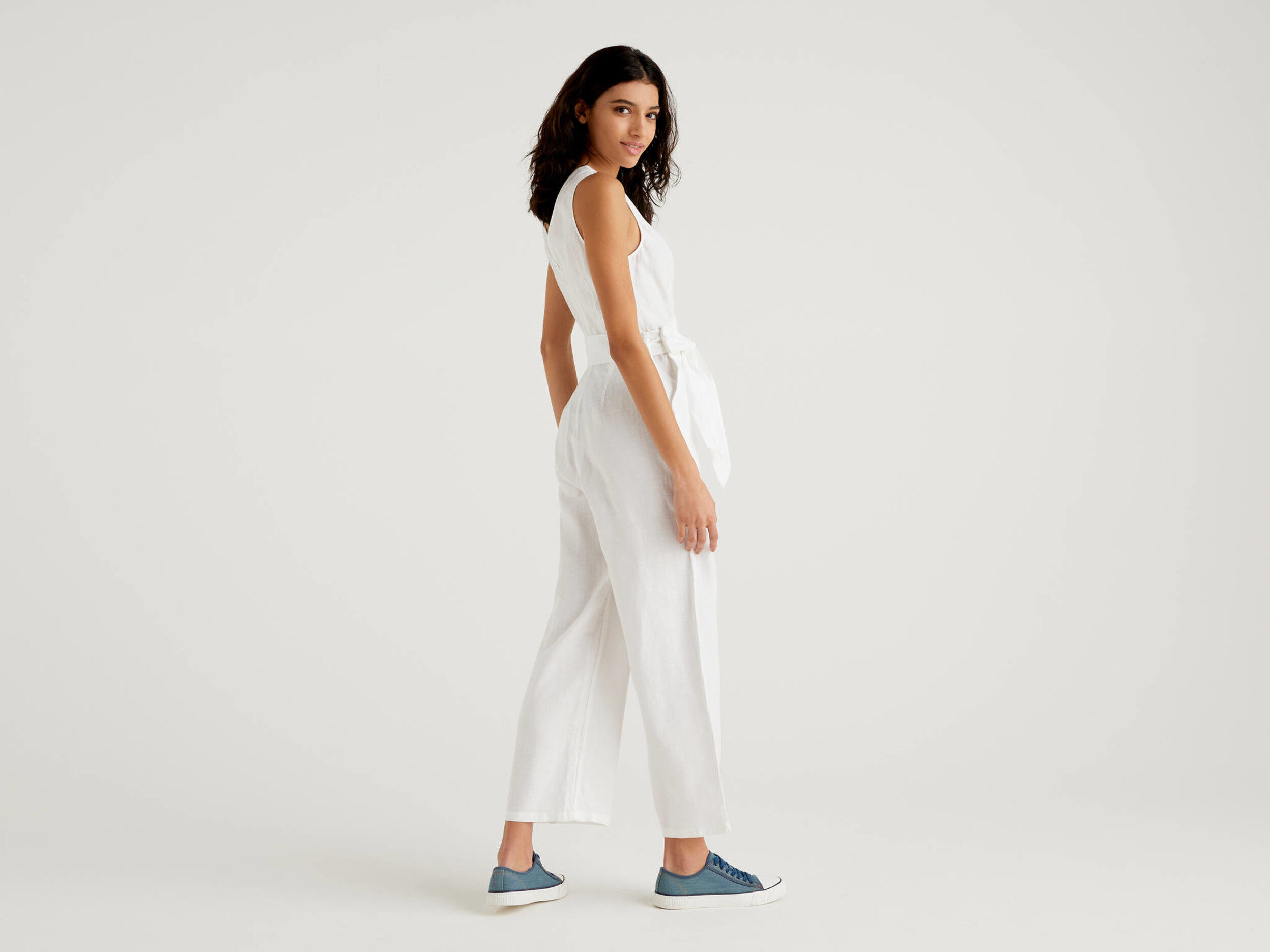 Jumpsuit in pure linen