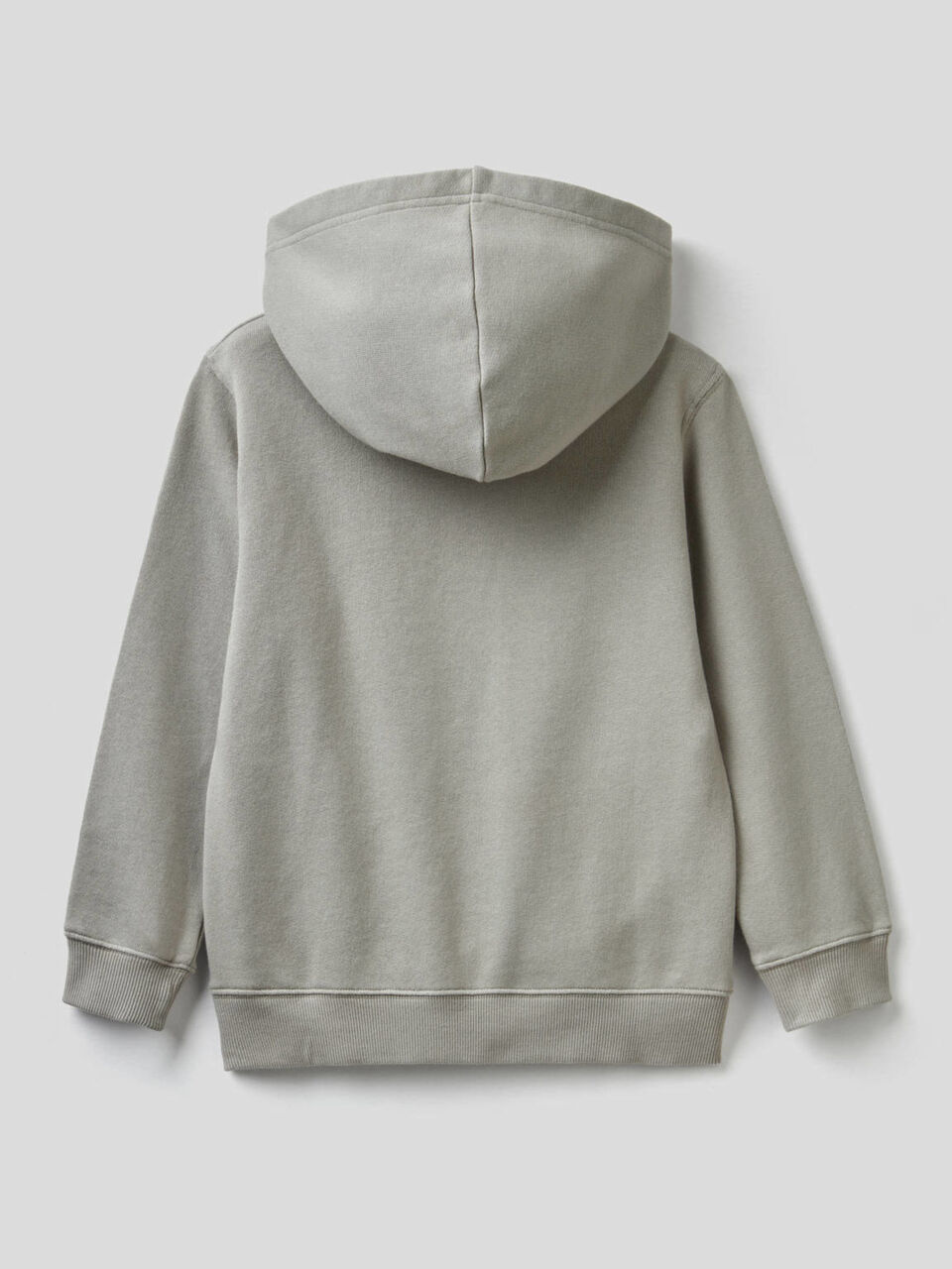 100% cotton sweatshirt with maxi print image number 2