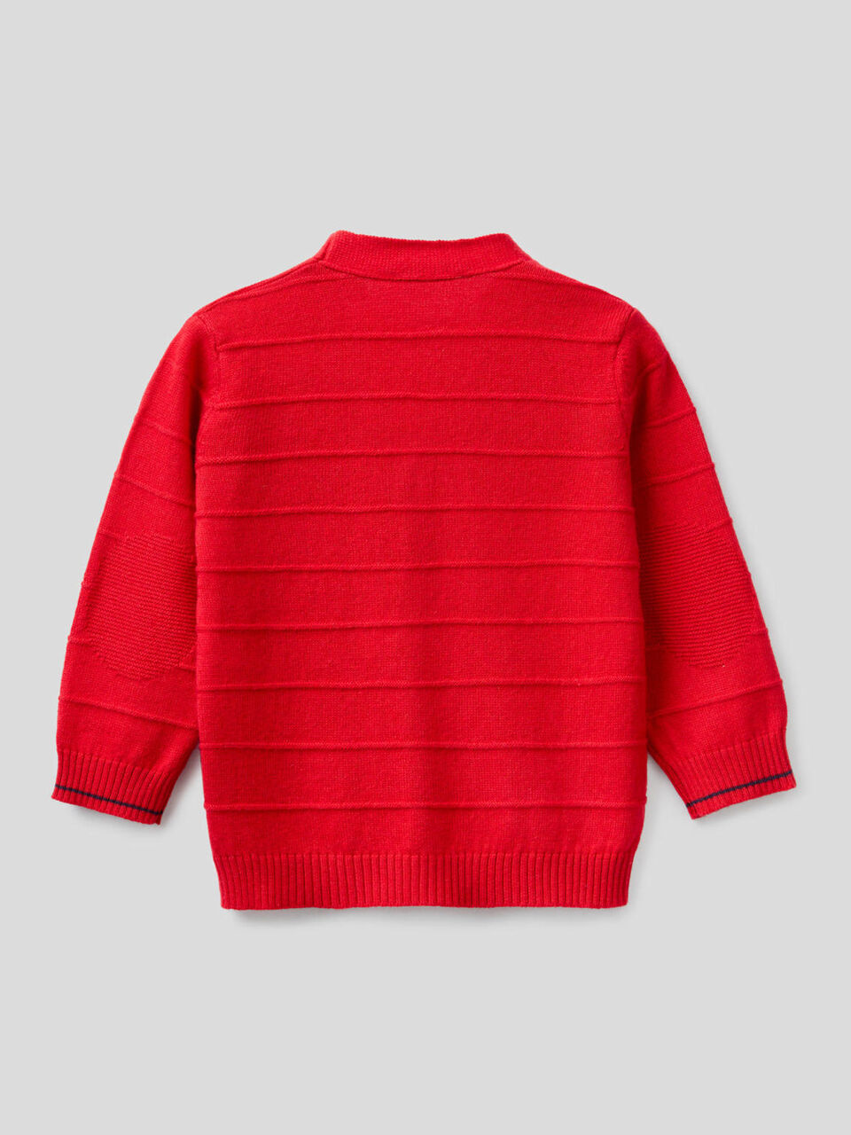 V-neck knit cardigan image number 2