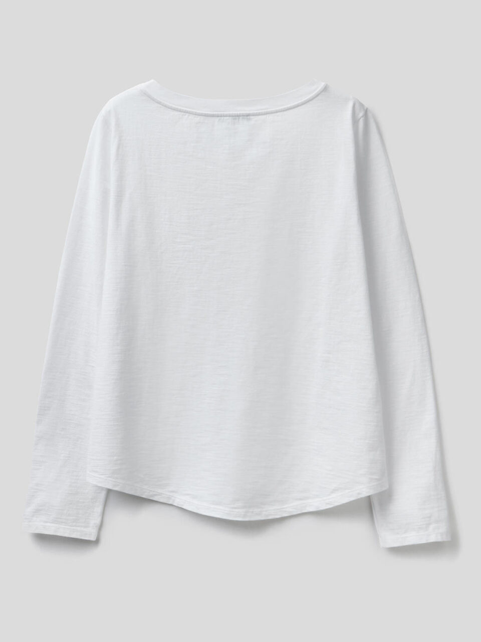 Long sleeve pure cotton t-shirt image number 2
