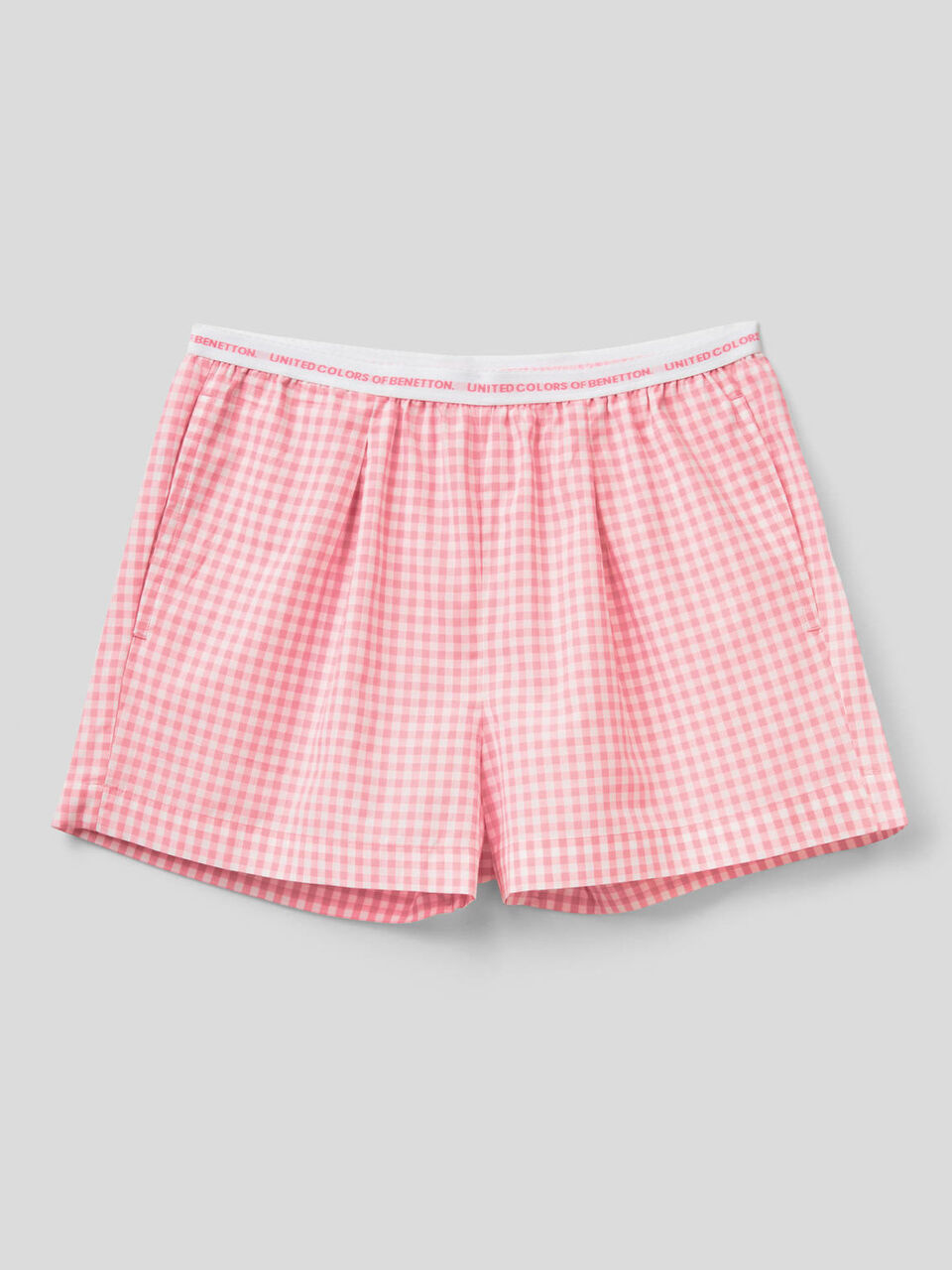 Vichy pattern shorts image number 1