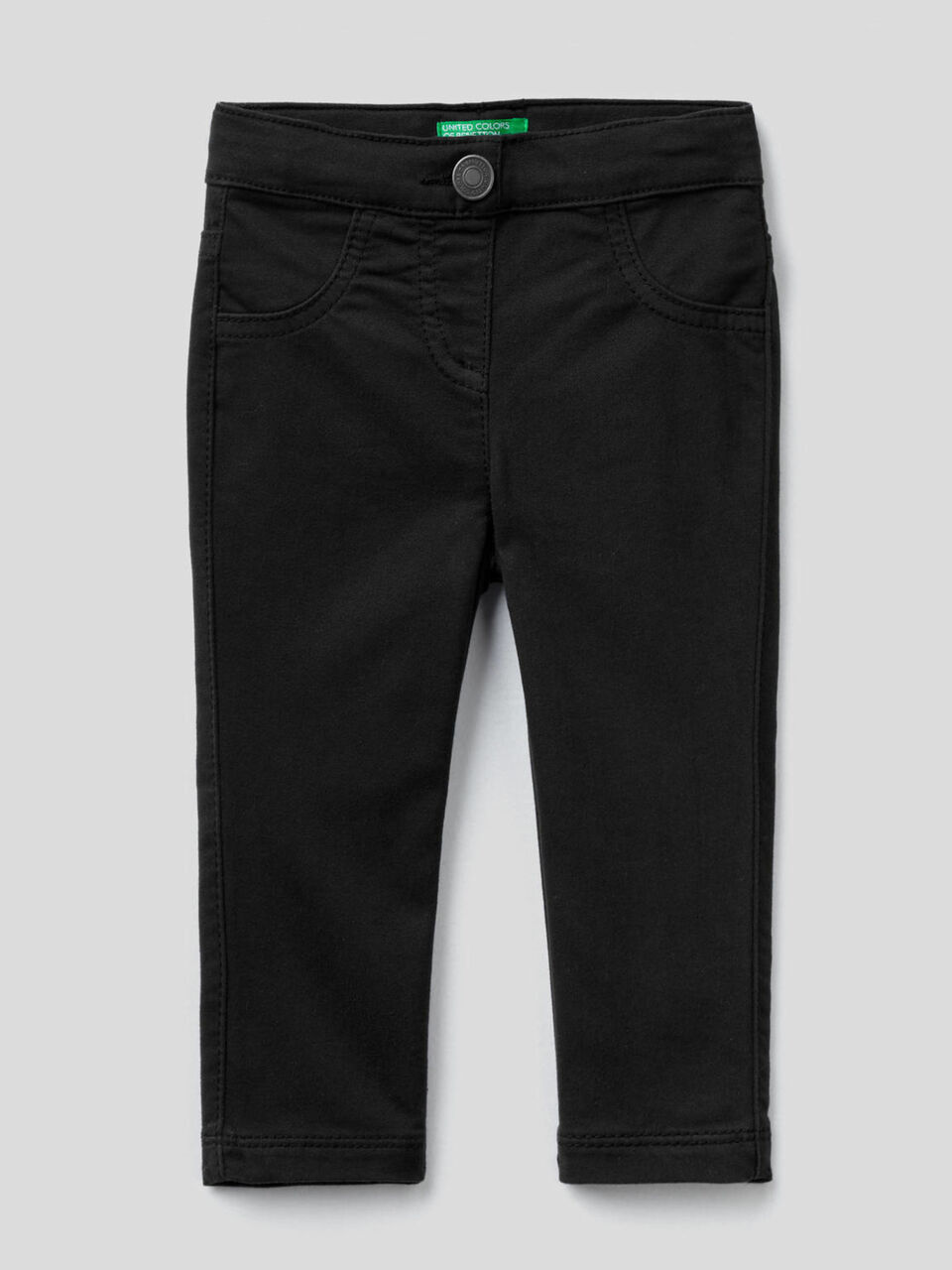 Trousers in stretch cotton blend image number 1