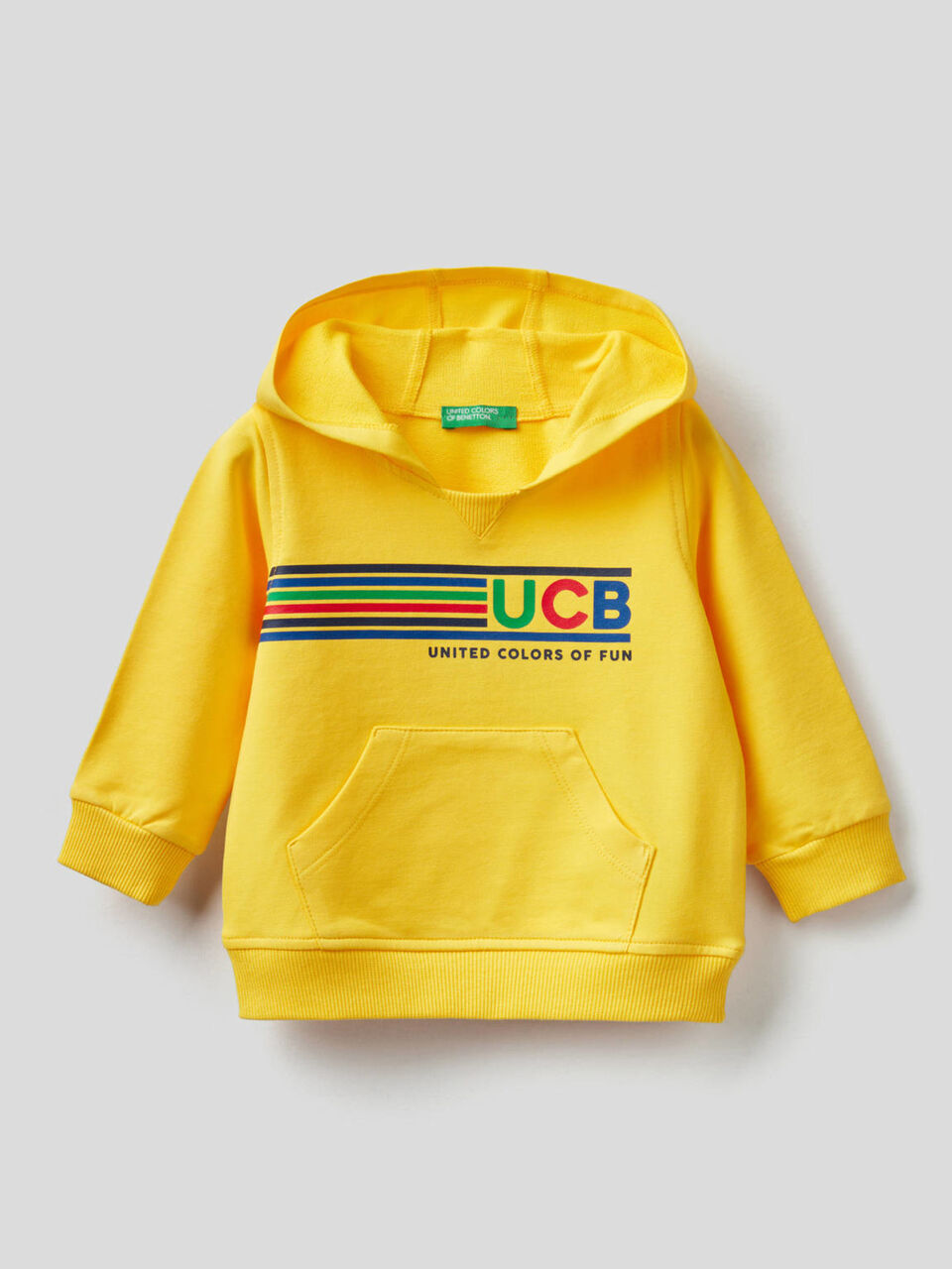 Hoodie in stretch cotton image number 1