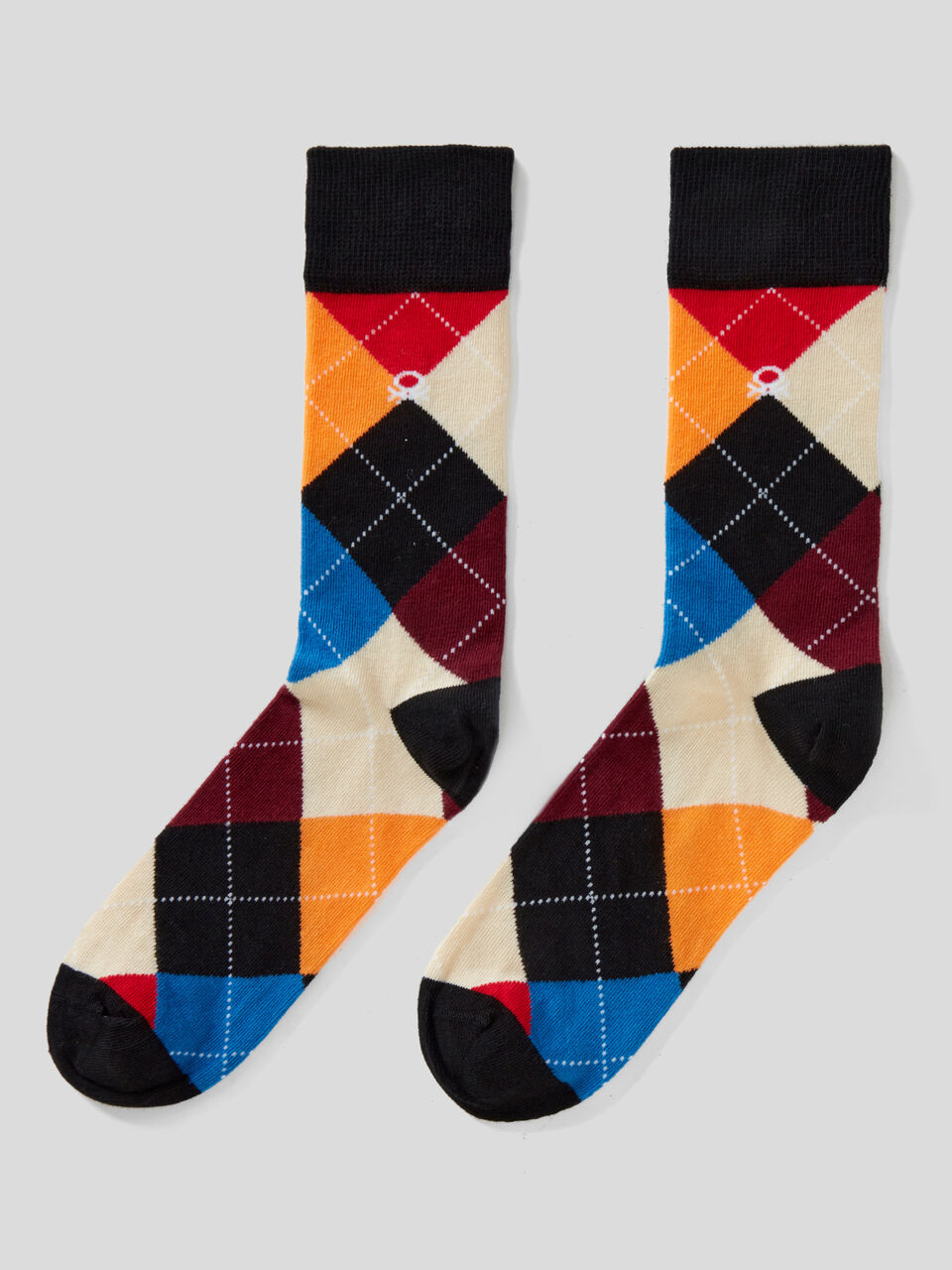 3/4 patterned socks image number 1