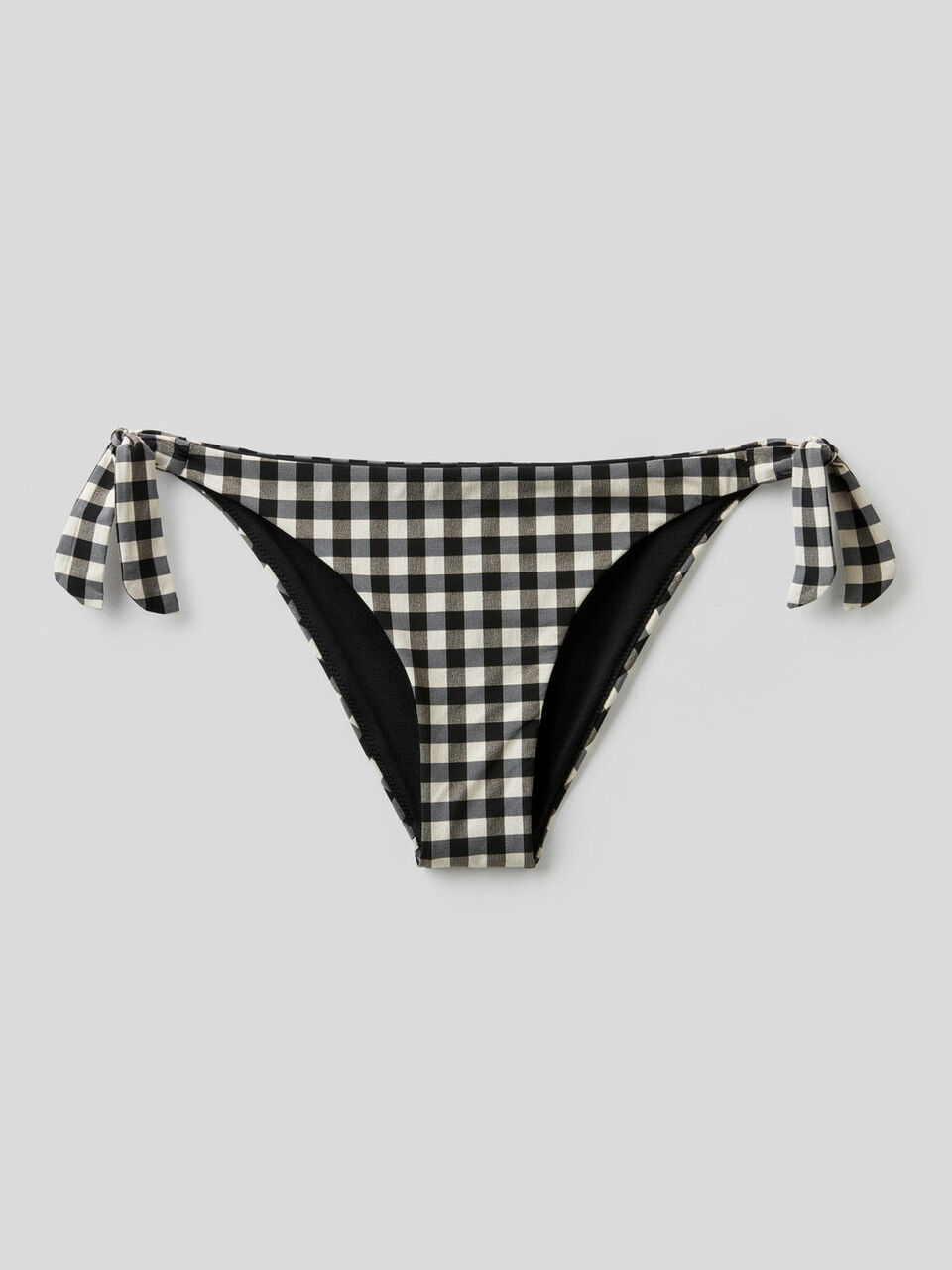 Vichy swim bottoms with bows image number 1