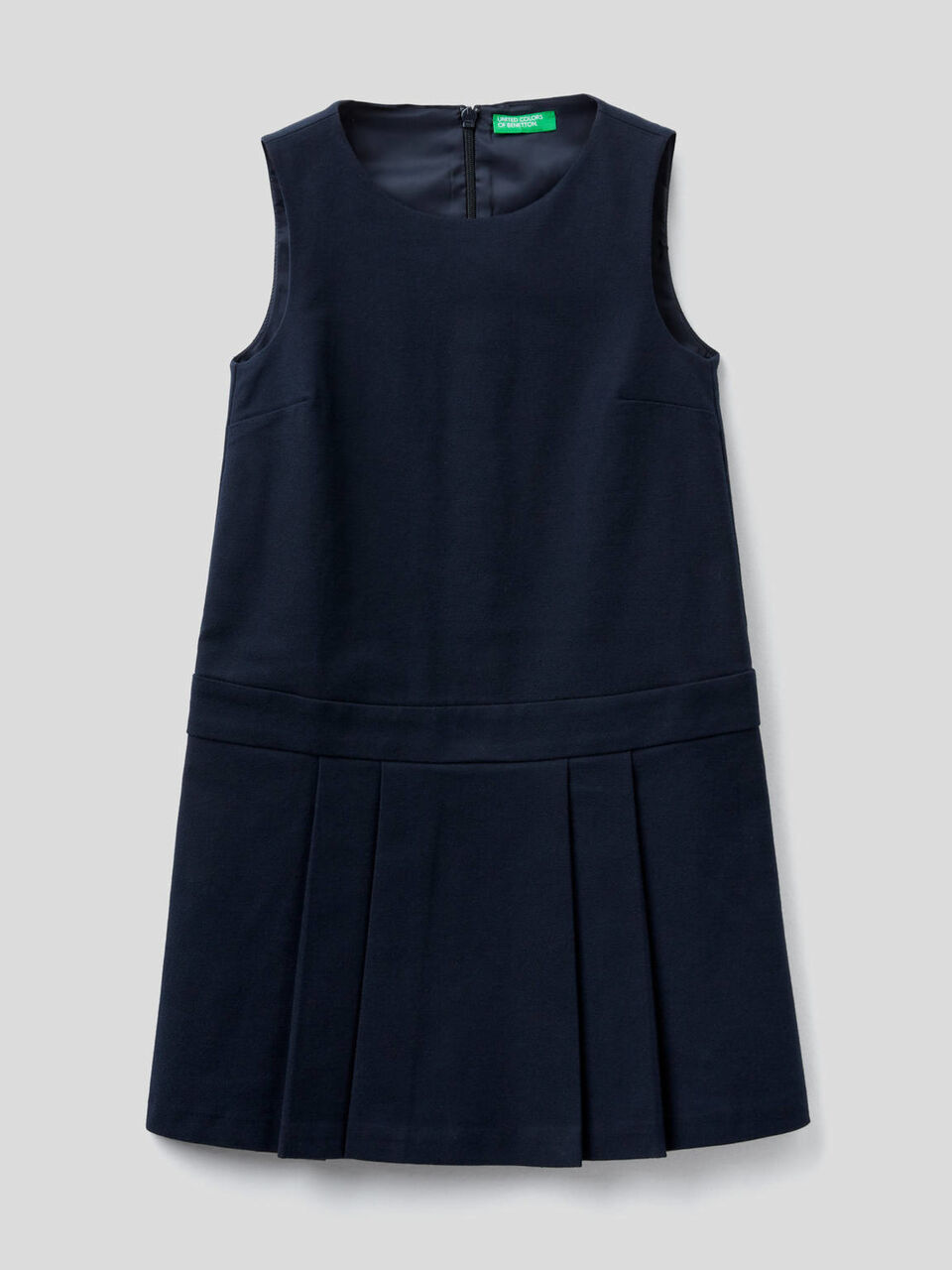 Sleeveless stretch flannel dress image number 1