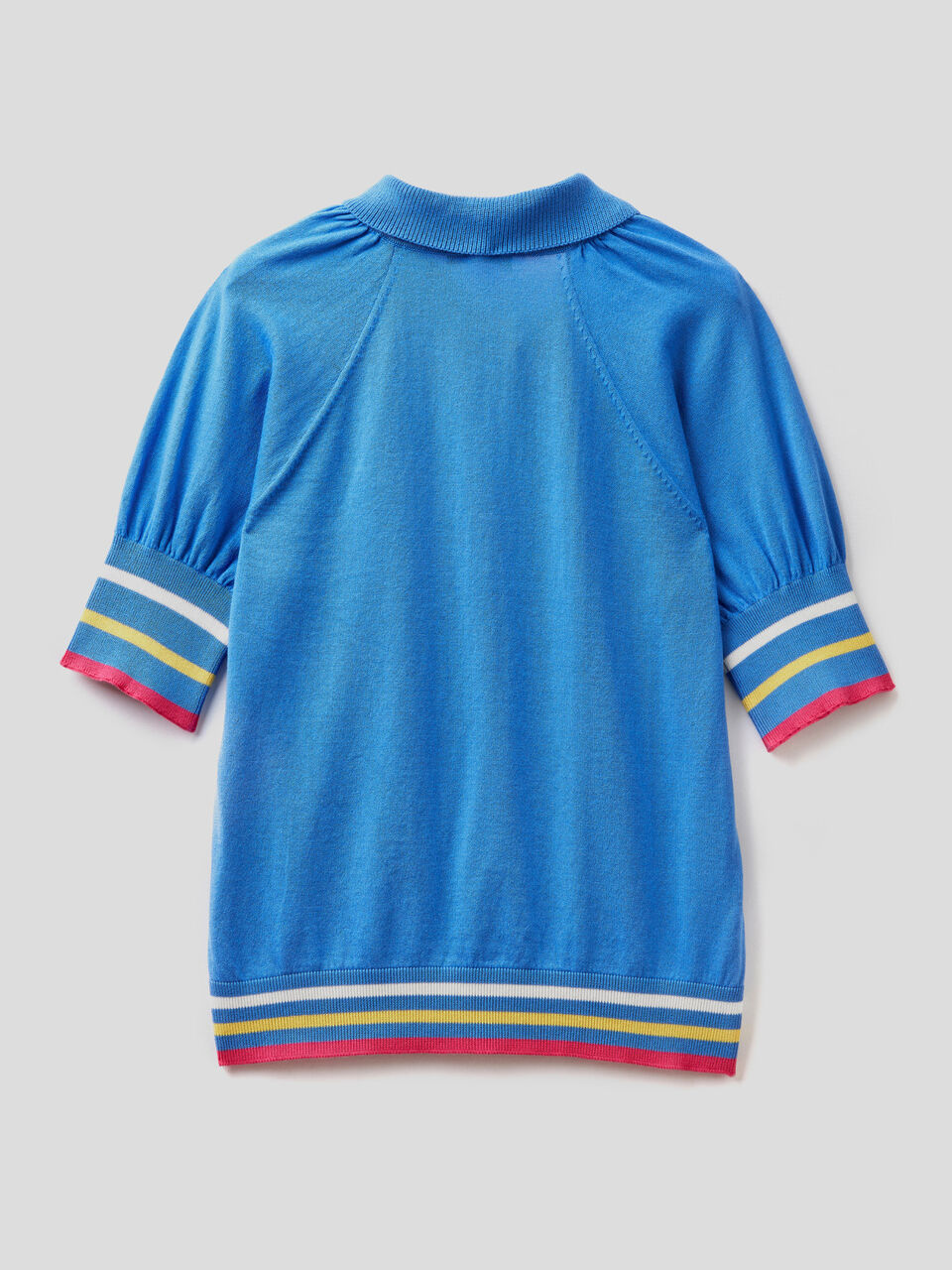 Polo with balloon sleeves image number 2