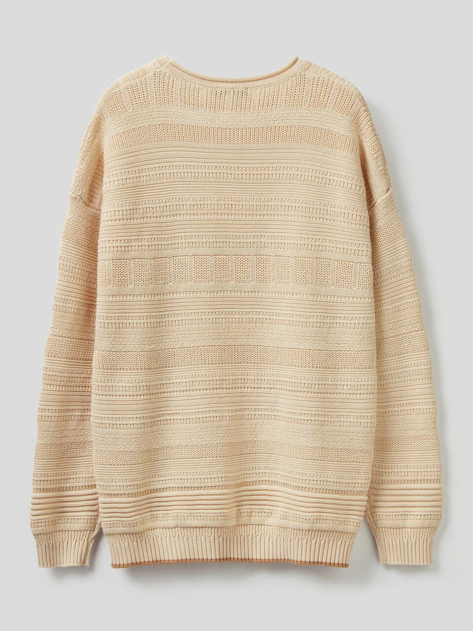 Knit sweater in 100% cotton image number 2