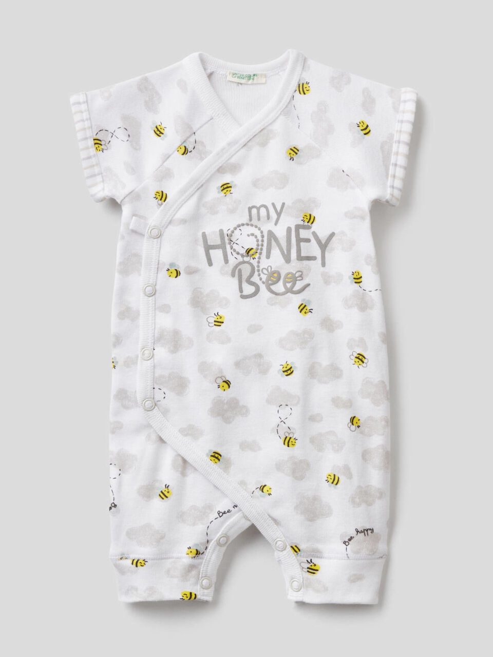 Short onesie in organic cotton image number 1