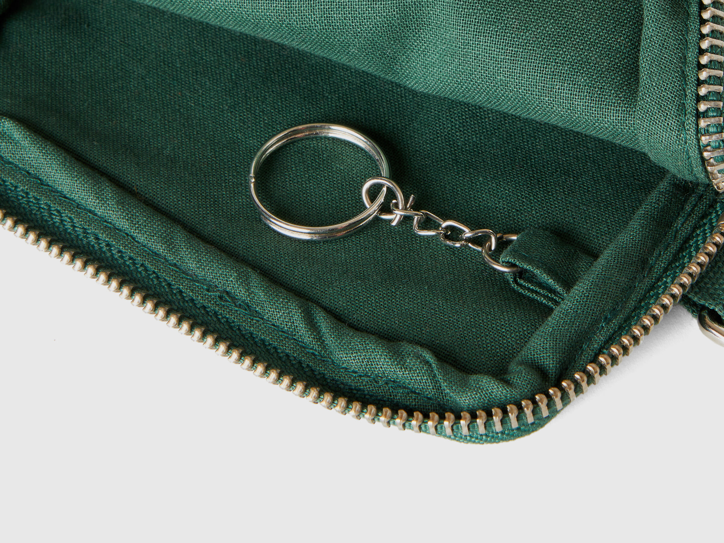 Military green keychain and coin purse image number 2