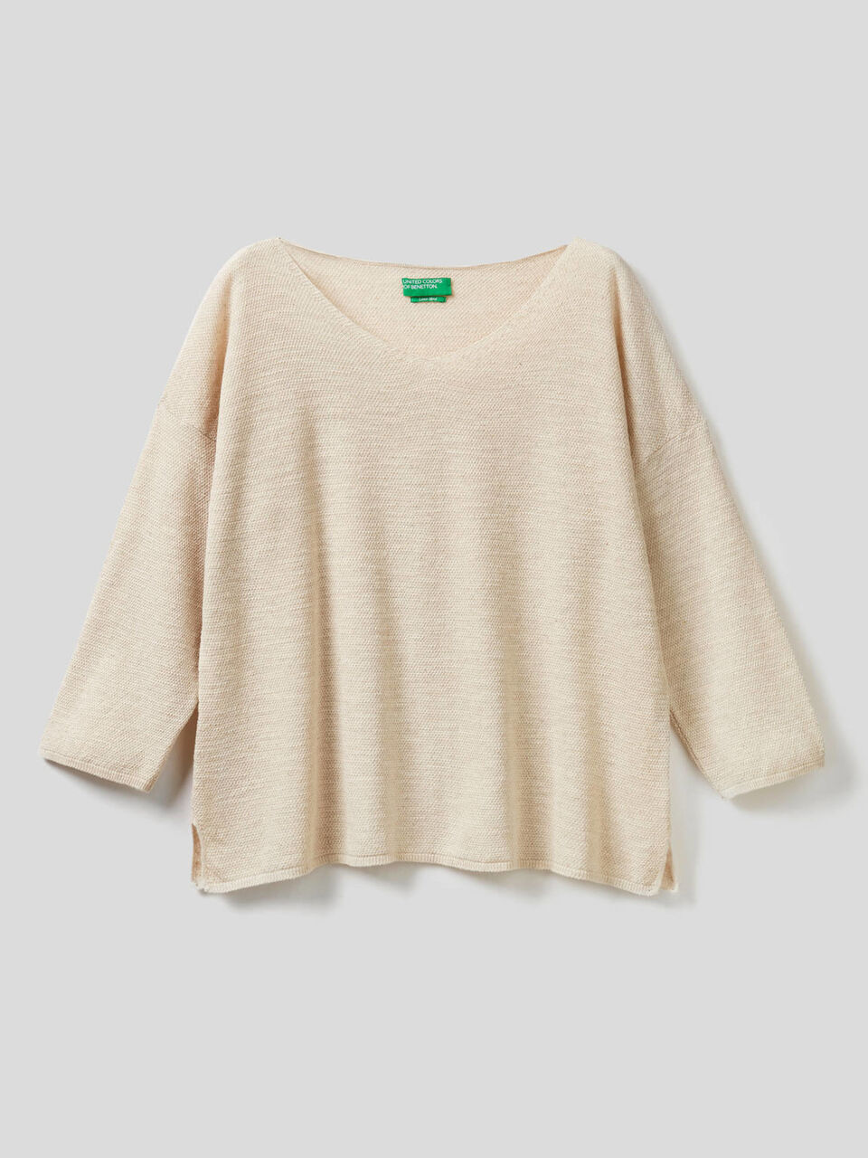 Sweater with 3/4 sleeves image number 1