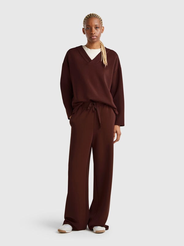 Wide leg sweatpants Women