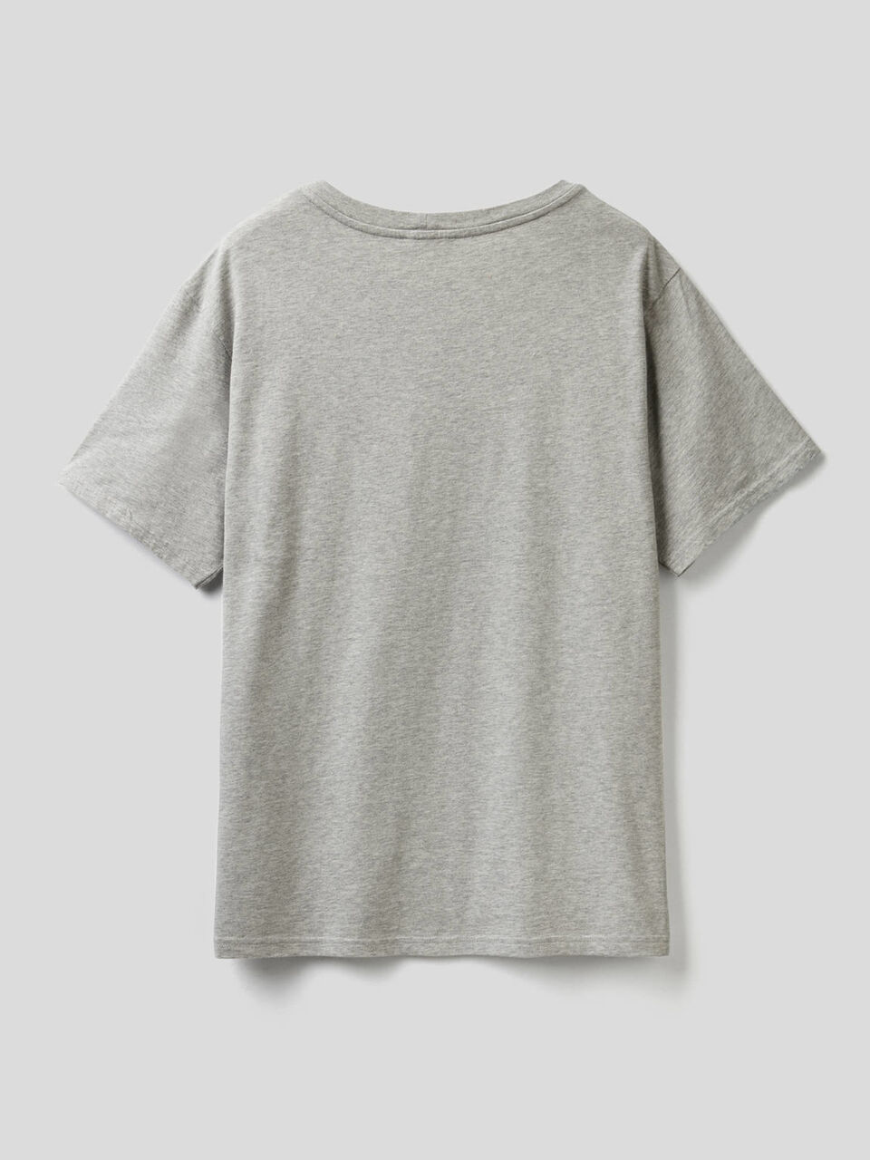 Gray t-shirt with multicolor print image number 2