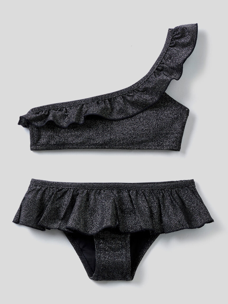 Bikini with frills in lurex image number 1