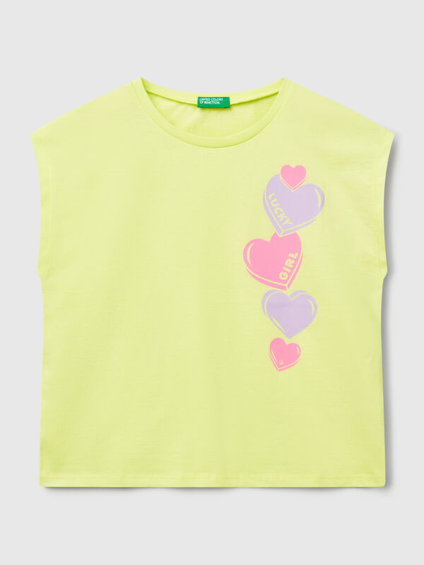T-shirt with neon print Junior Girl