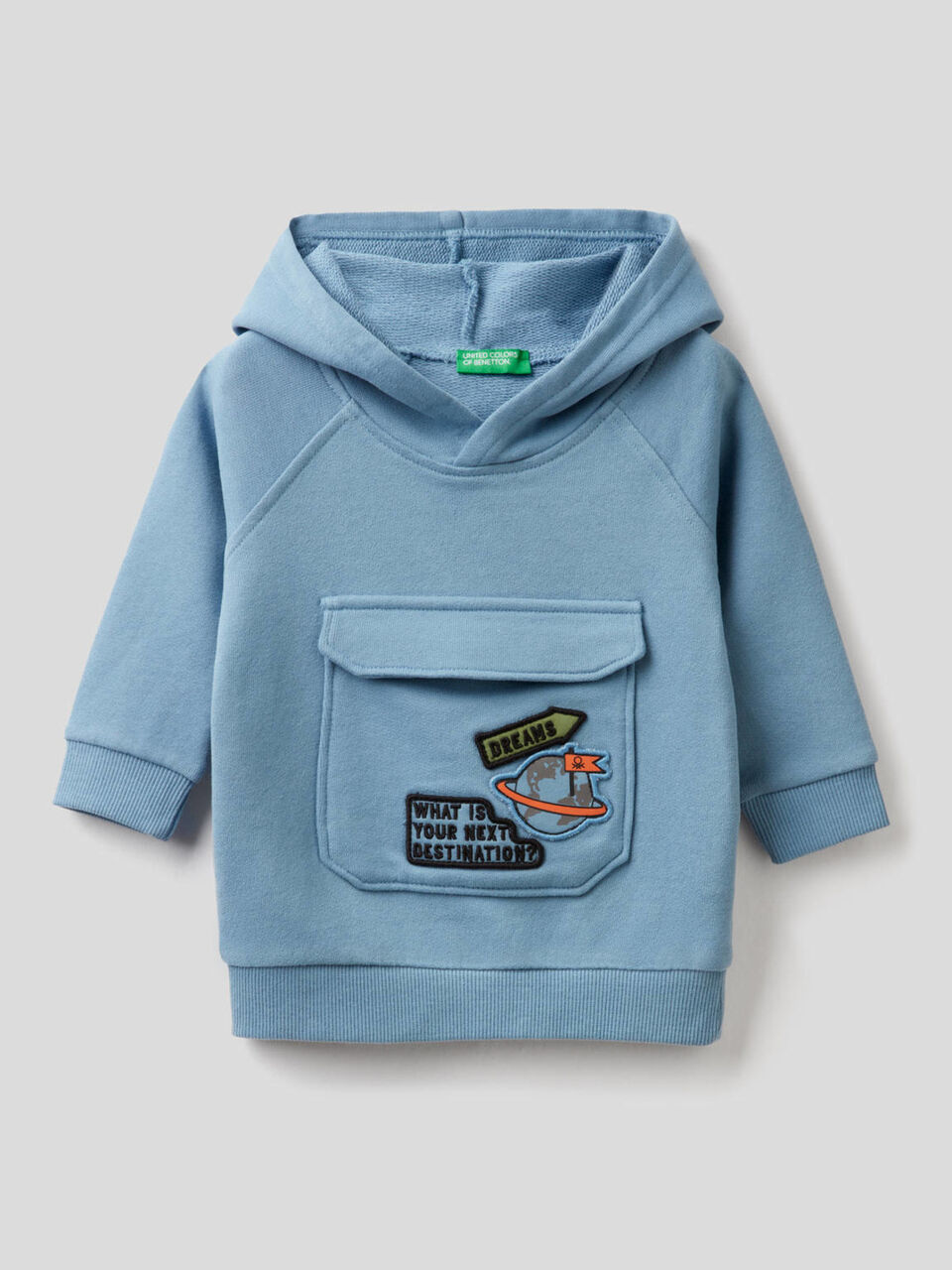 Hoodie with maxi pocket image number 1